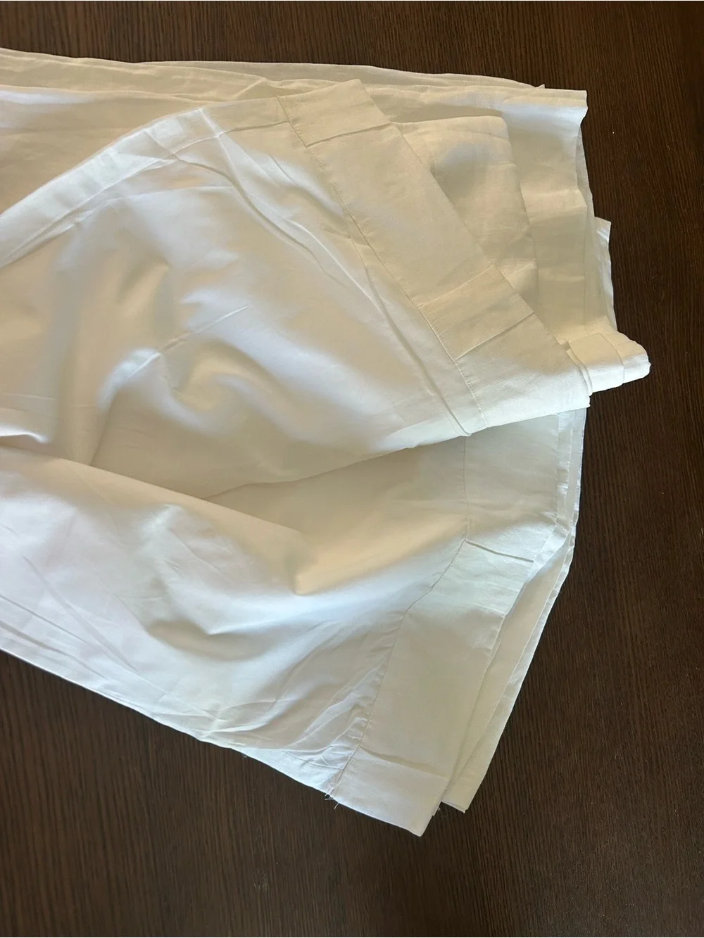 Quince white Linen Curtain Panel in White. Brand new!
